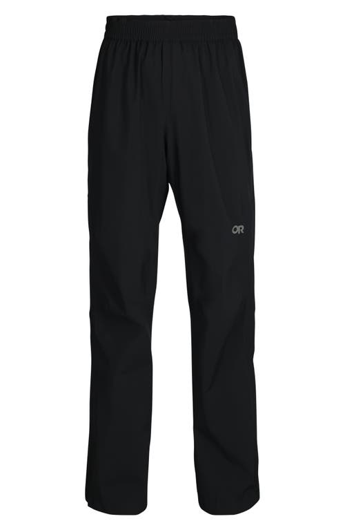 Outdoor Research Stratoburst Packable Rain Pants Black at Nordstrom,