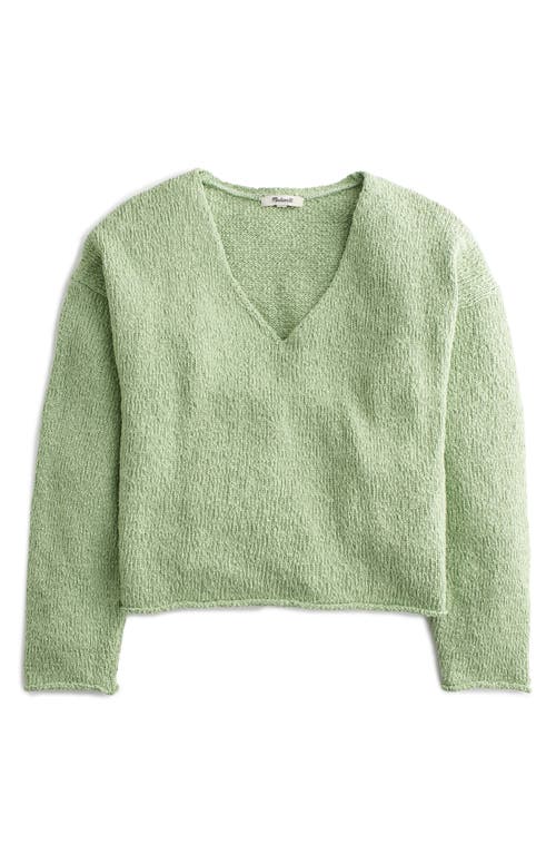 Madewell Slub Cotton V-Neck Sweater at Nordstrom,