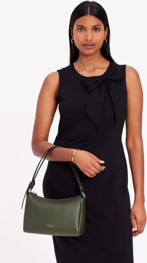 Kate Spade Medium Knott Leather Shoulder Bag - Black
