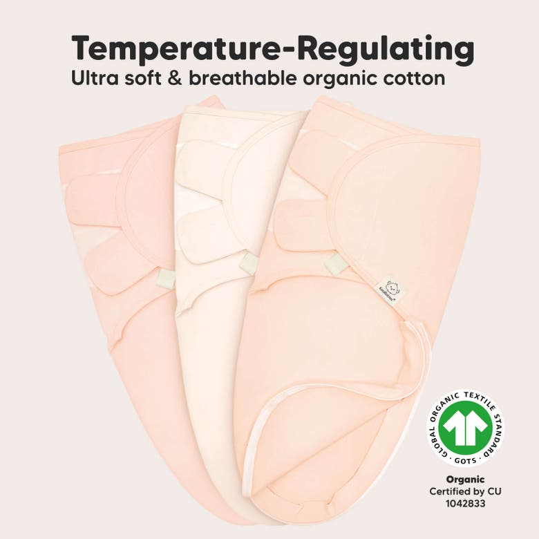 Keababies 3-pack Soothe Zippy Swaddle Wrap In Angelic