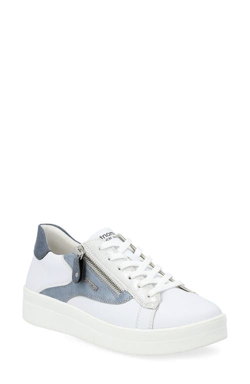 Kendra Zip Sneaker in Weiss/Ice/Bleu/Adria