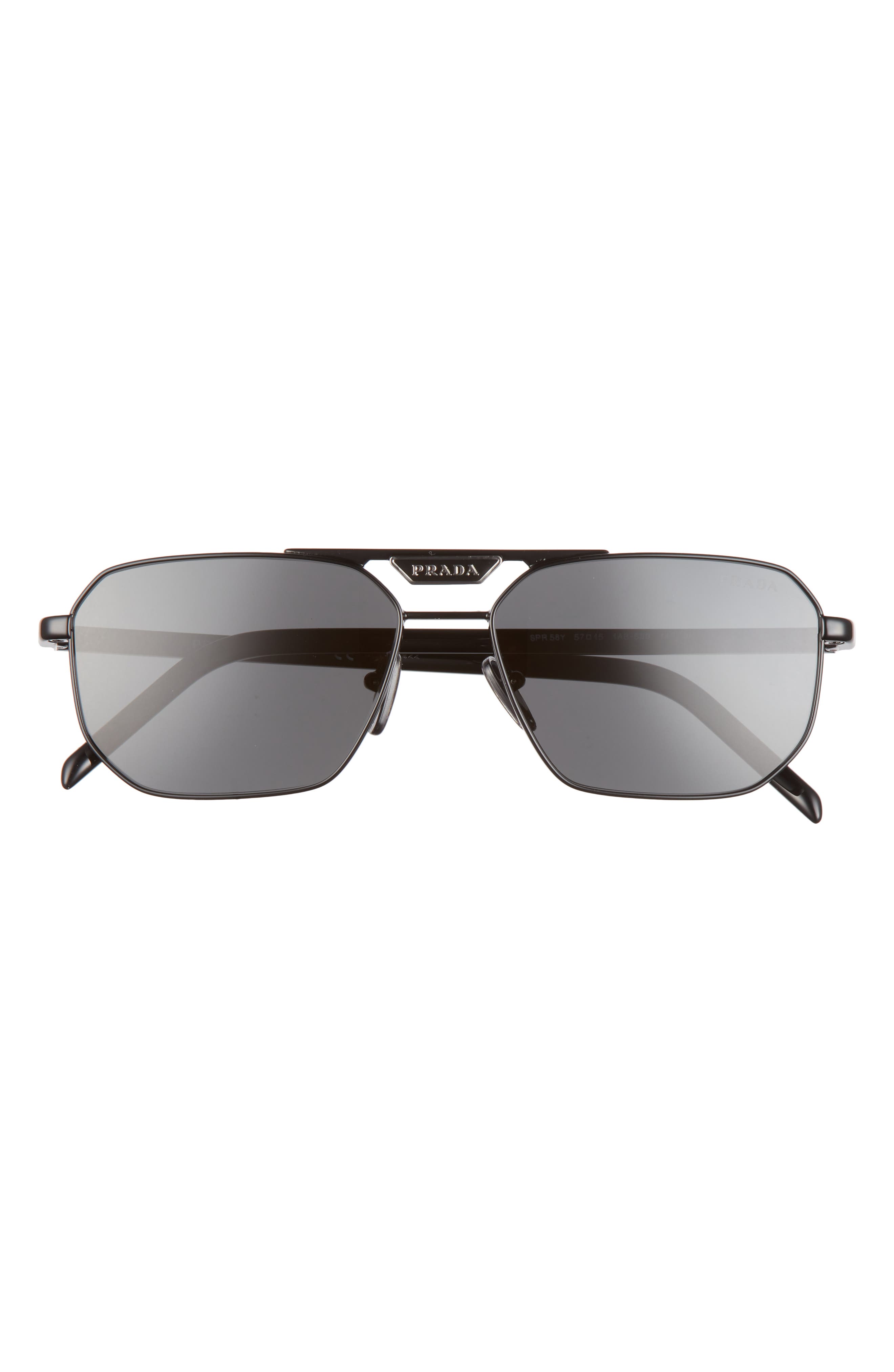 prada men's black glasses