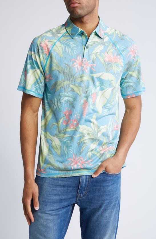 TOMMY BAHAMA TOMMY BAHAMA HOUR FLORAL JACQUARD POLO 