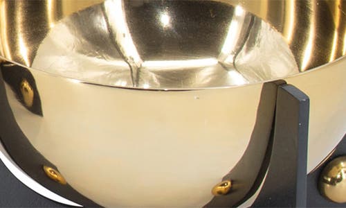 Shop R16 Home Goldtone Aluminum Decor Bowls In Gold/black