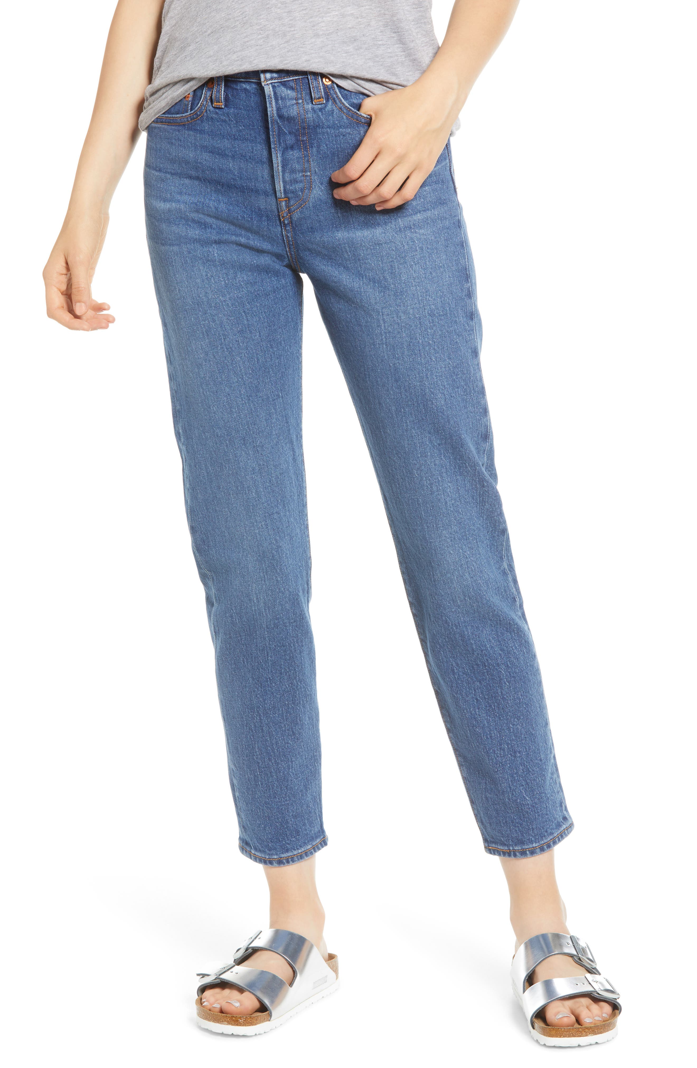 levi's wedgie icon fit high waist ankle jeans