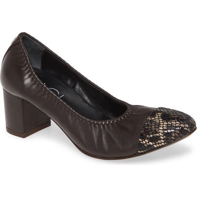 Agl Cap Toe Pump, Beige