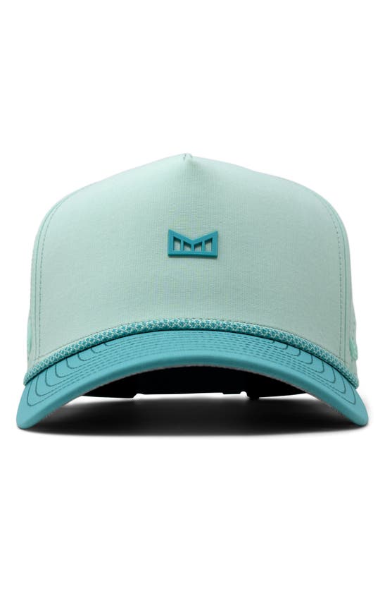 Shop Melin Odyssey Rope Bulls Icon Hydro Performance Snapback Hat<br> In Minty/ Dark Mint