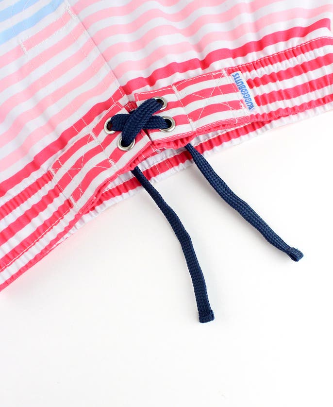 Ruggedbutts Kids' Ocean Horizon Stripe Swim Trunks In Ocean Horizon