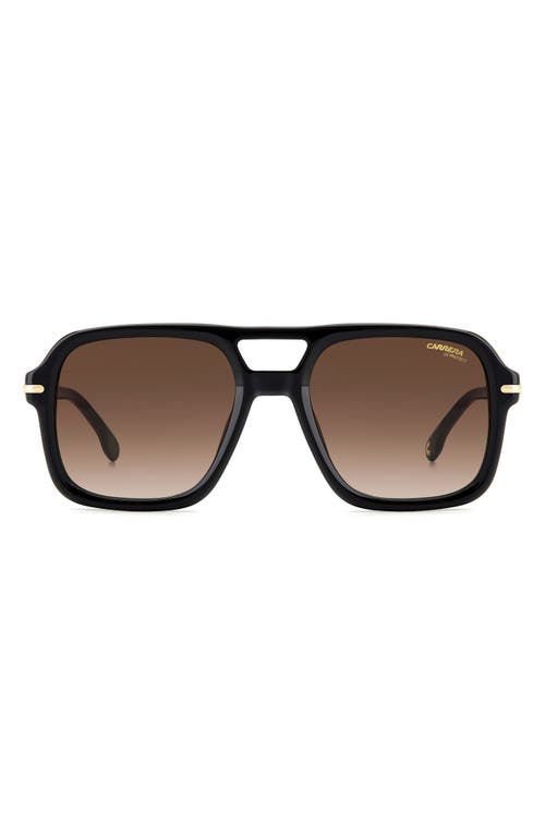 Carrera Eyewear 55mm Gradient Square Sunglasses In Black