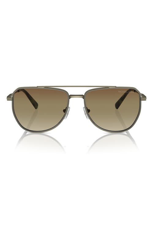 Michael Kors 58mm Pilot Whistler Sunglasses in Olive at Nordstrom