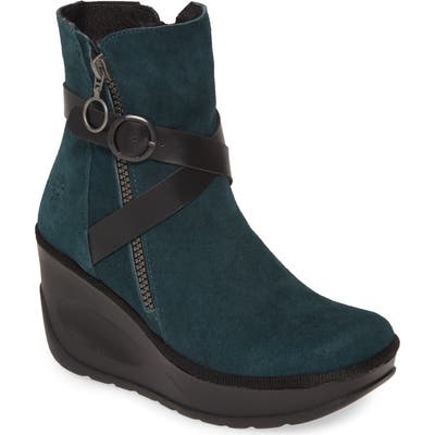 Fly London Jaso Wedge Bootie - Blue