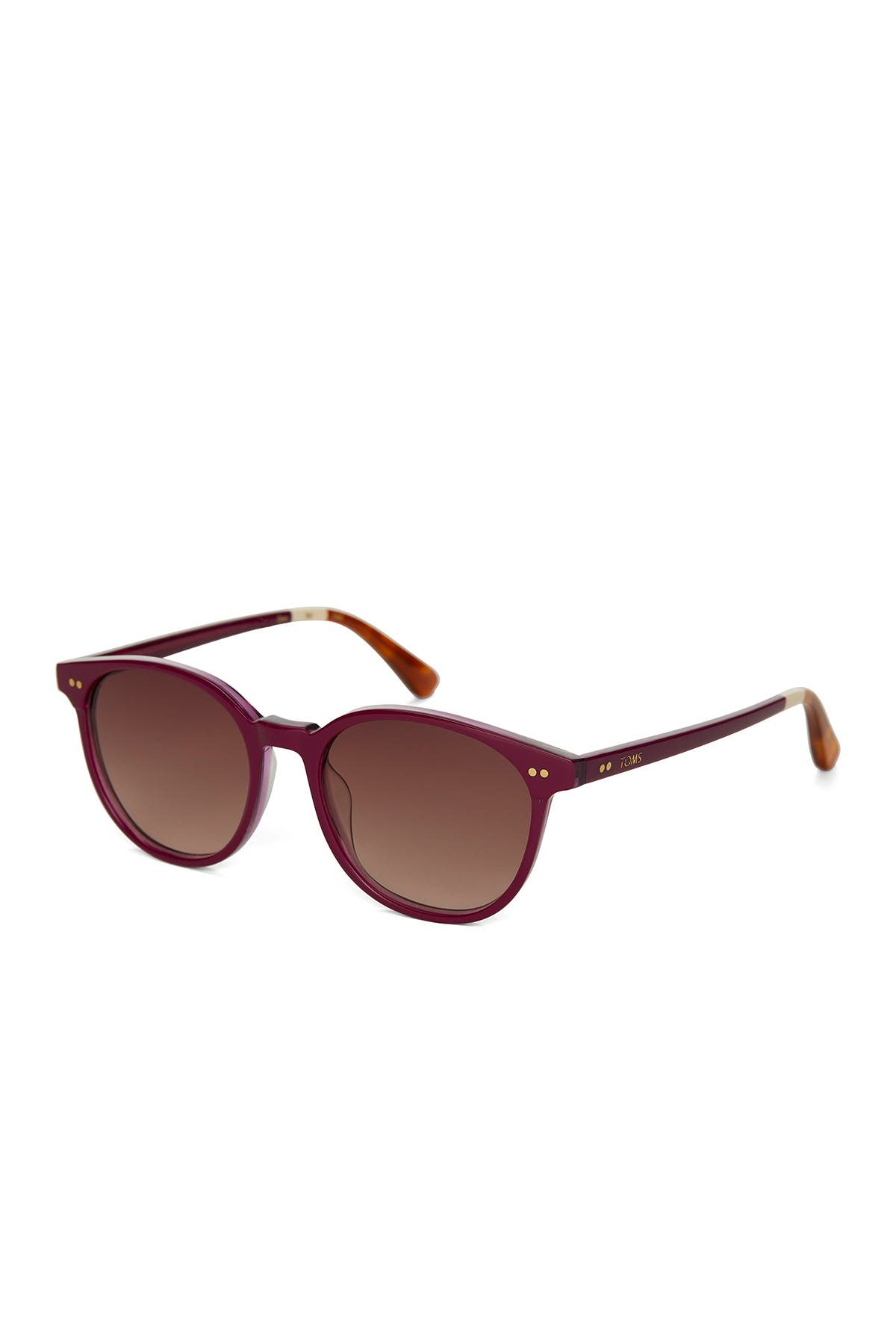 Toms Bellini 52mm Round Sunglasses In Medium Purple