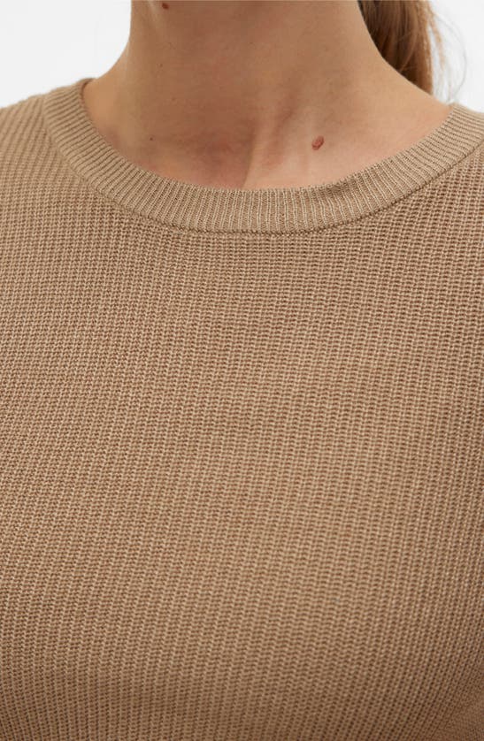 Shop Vero Moda New Lex Sun Sweater In Silver Mink