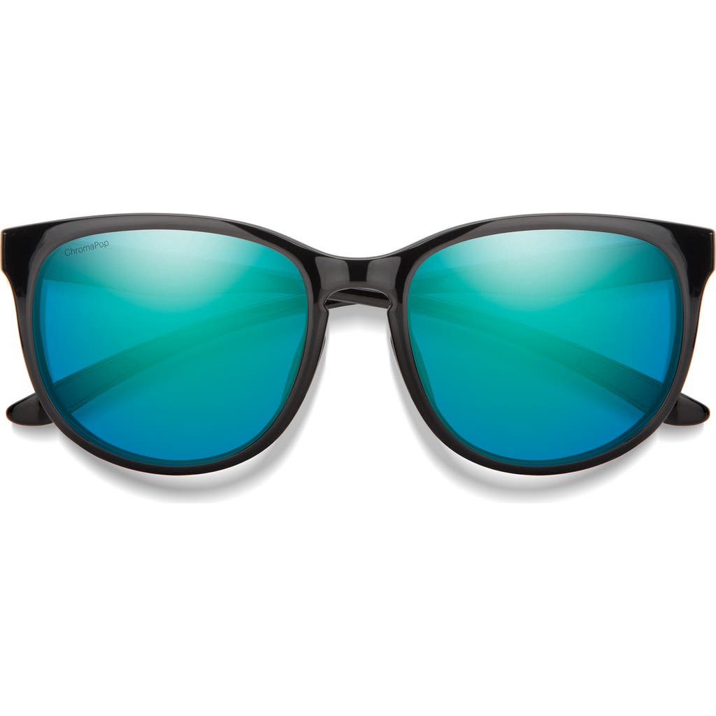 Smith Lake Shasta 56mm Chromapop™ Polarized Sunglasses In Black/opal Mirror