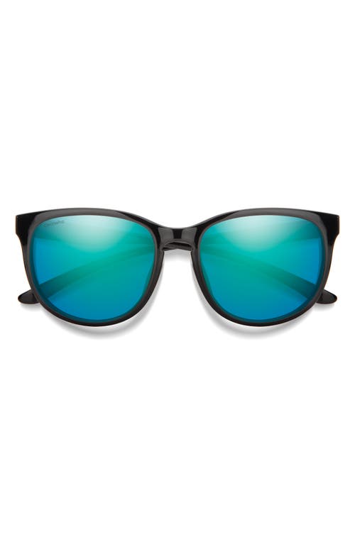 Smith Lake Shasta 56mm ChromaPop Polarized Sunglasses in Black /Opal Mirror at Nordstrom