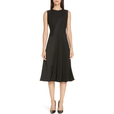 Boss Dionia Fit & Flare Dress, Black