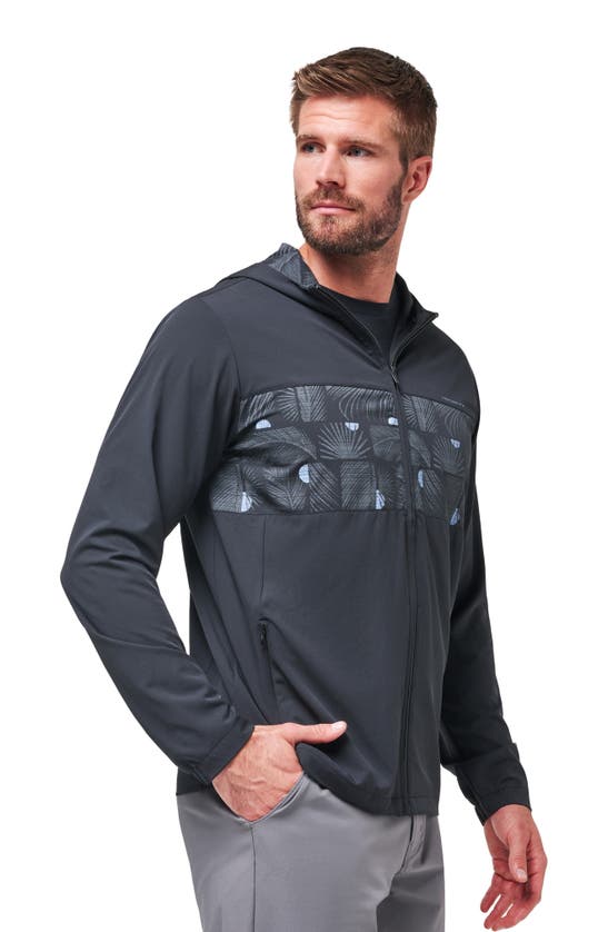 Shop Travis Mathew Travismathew Tech Full Zip Hoodie In Black