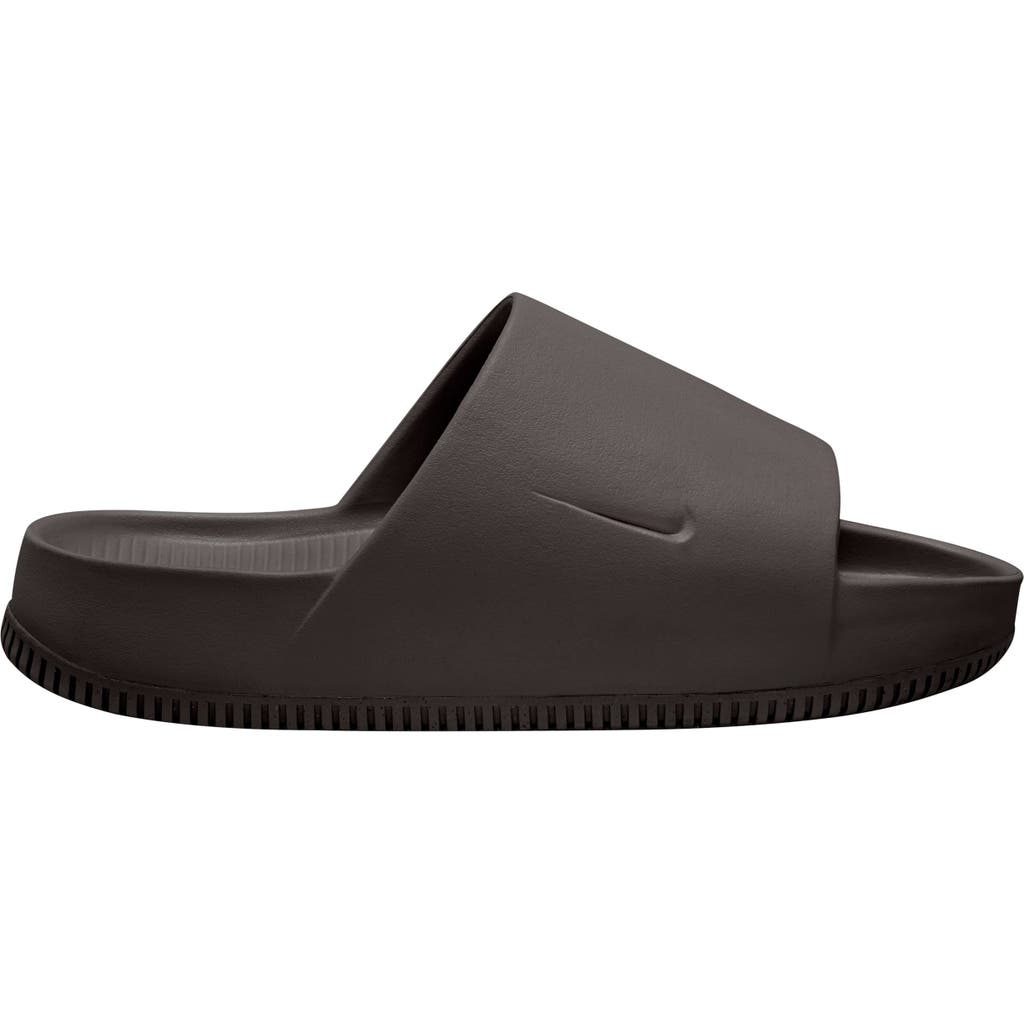 Nike Calm Slide Sandal In Velvet Brown/velvet Brown