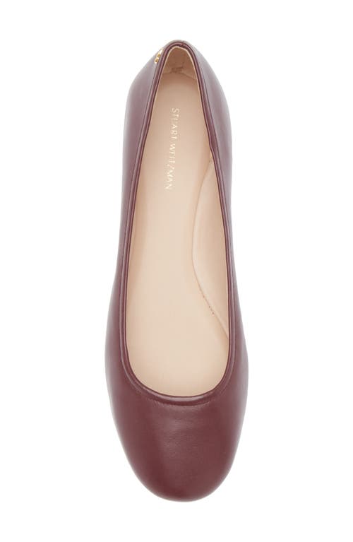 Stuart Weitzman Nadine Ballet Flat In Cabernet