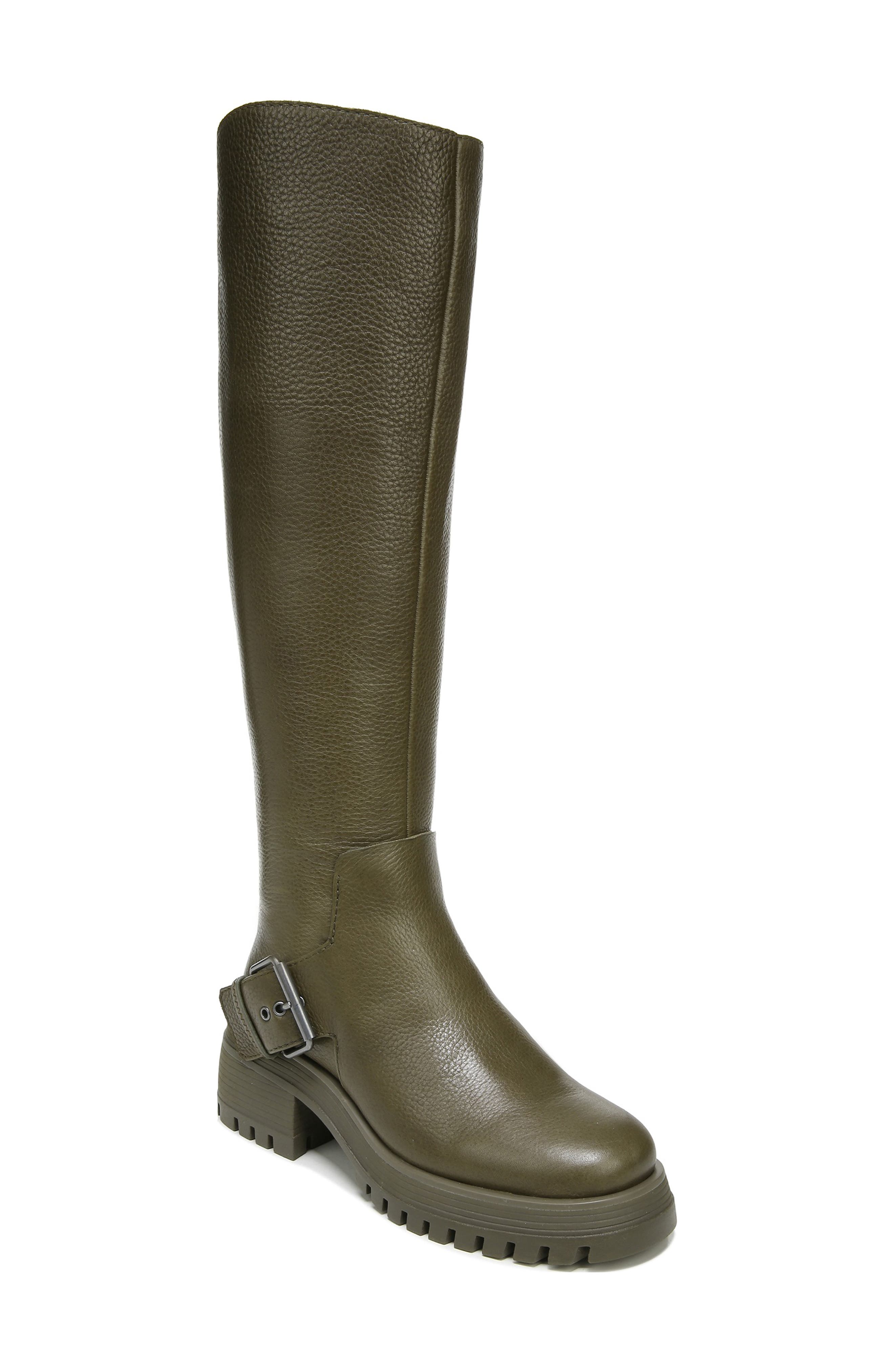 green wide calf boots