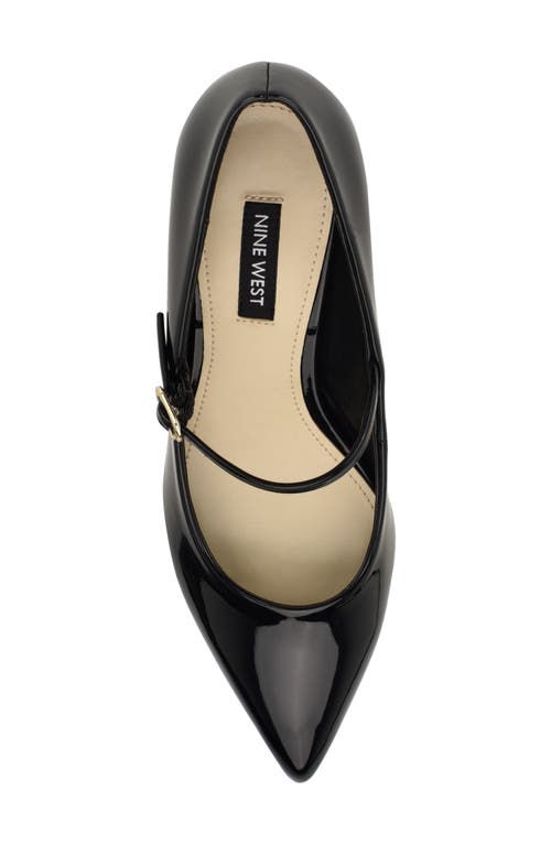 Shop Nine West Prix Mary Jane Pointed Toe Pump In Black