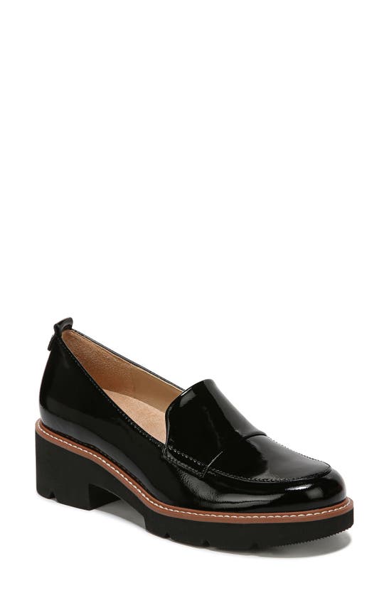 Naturalizer Darry Loafer Pump In Black Patent Leather