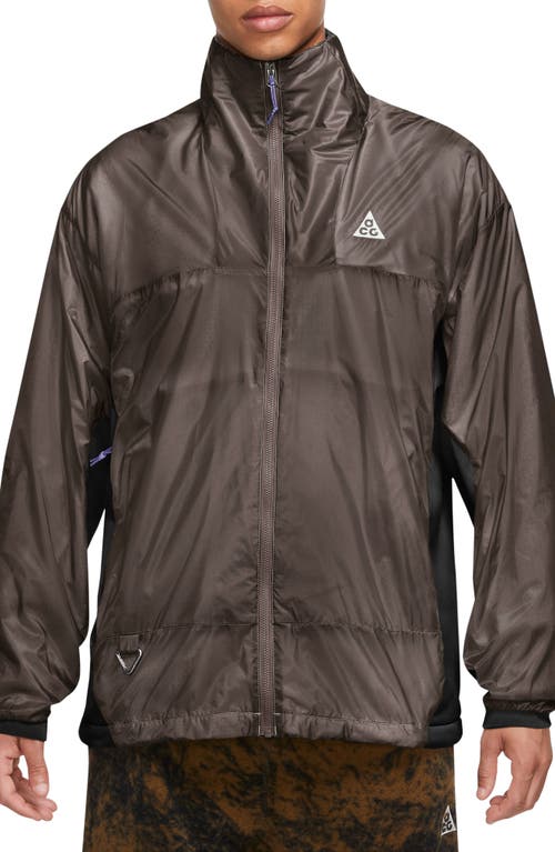 Nike Acg Sierra Light Water Repellent Jacket In Baroque Brown/black