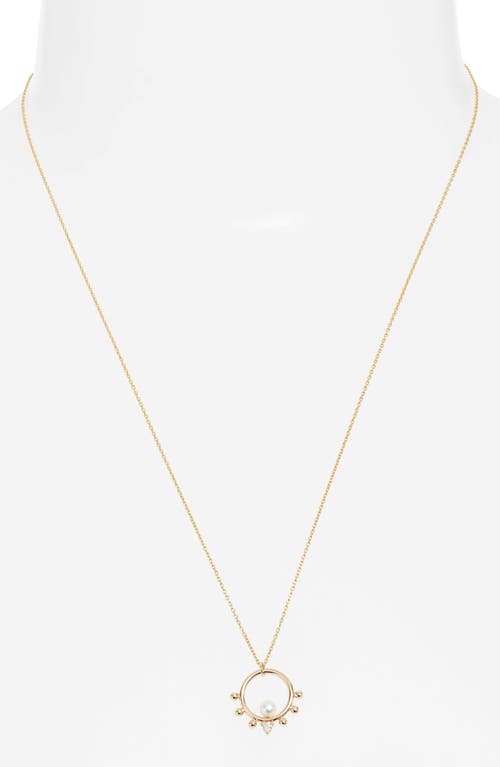 POPPY FINCH POPPY FINCH CULTURED PEARL BUBBLE PENDANT NECKLACE