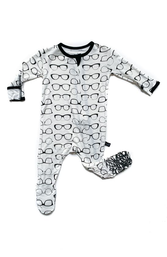 Peregrinewear Babies' Fitted One-piece Pajamas In Black/white
