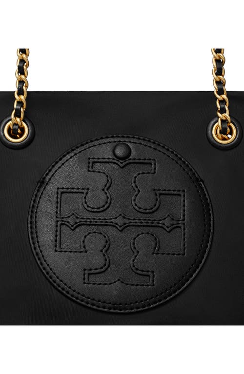 Shop Tory Burch Small Ella Chain Convertible Crossbody Bag In Black