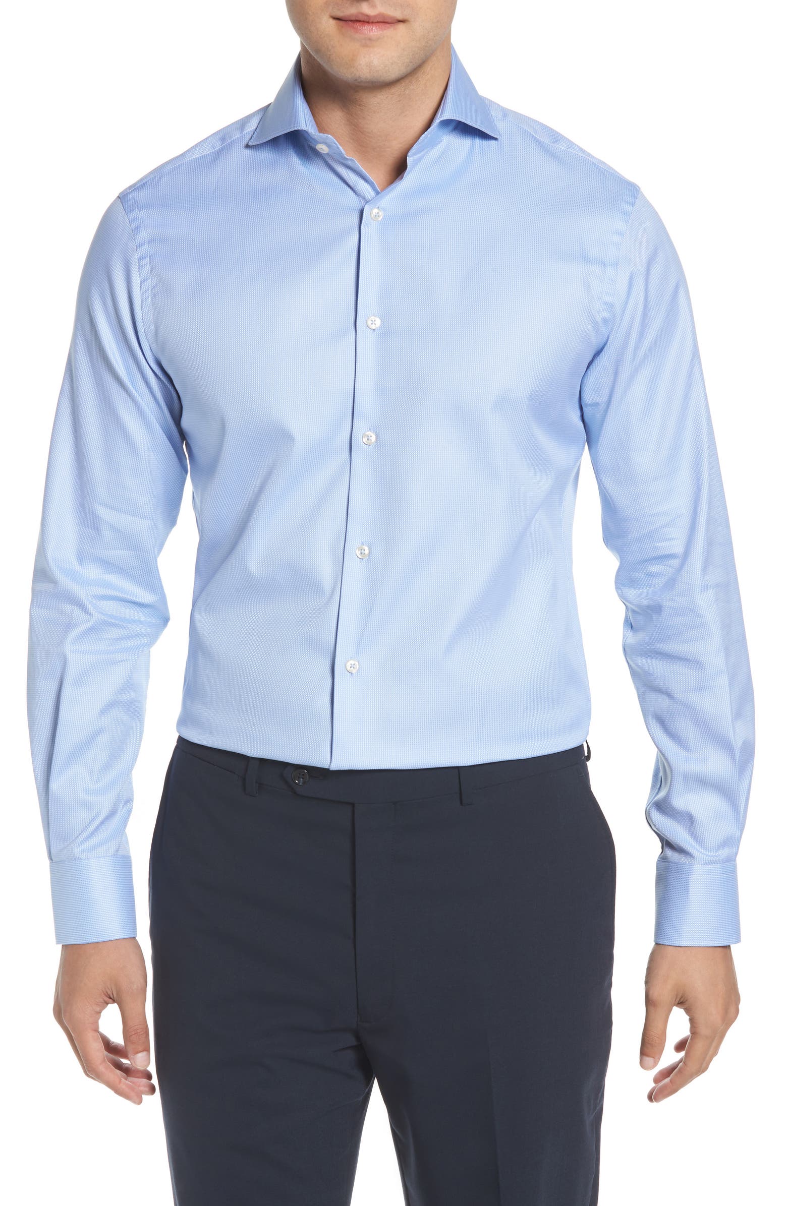 Ike Behar Regular Fit Solid Dress Shirt | Nordstrom