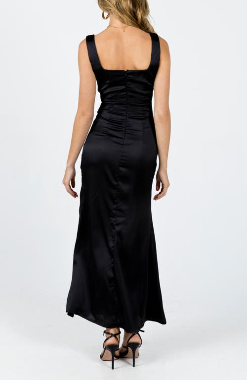 Shop Princess Polly Lynsey Maxi Dress In Black