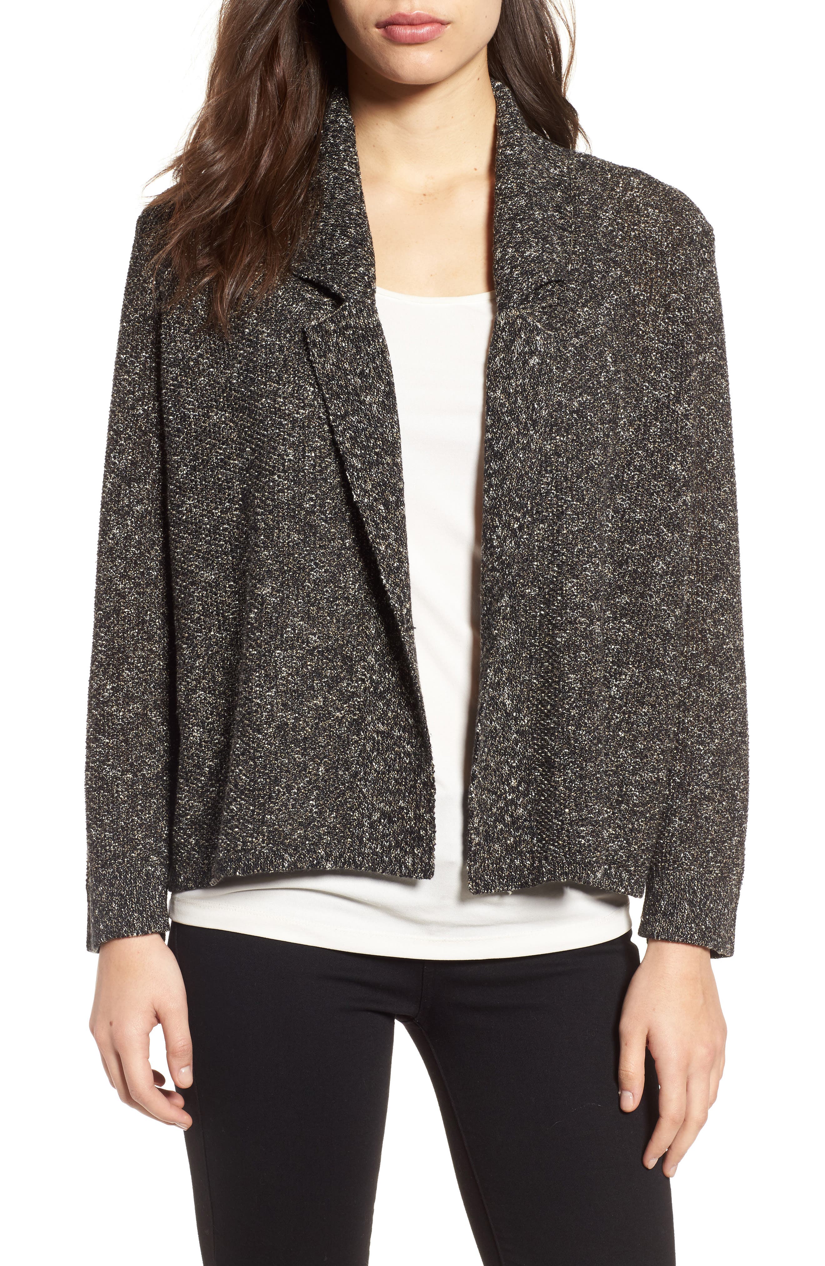 Eileen Fisher Tweed Sweater Jacket Nordstrom