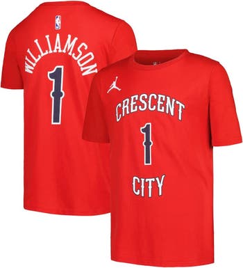 Men's Nike Zion Williamson White New Orleans Pelicans Name & Number Performance T-Shirt