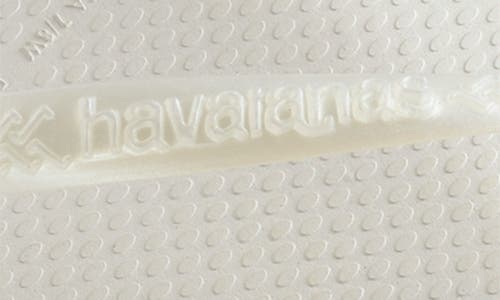 Havaianas Women's Slim Swarovski Crystal Ii Flip Flop Sandals Women's Shoes In White/white