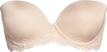 OnGossamer Womens Beautifully Basic Strapless Bra : : Clothing,  Shoes & Accessories