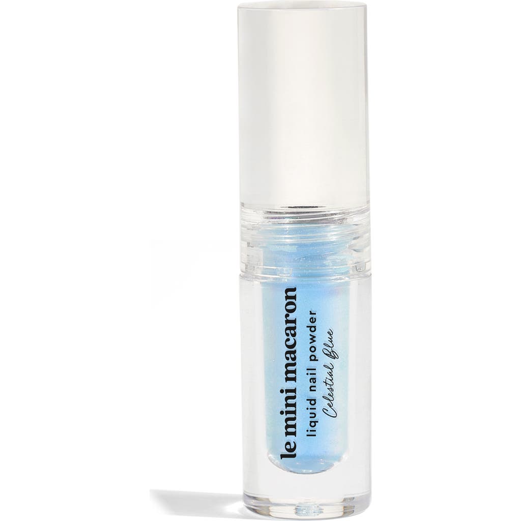 Le Mini Macaron Liquid Nail Powder In Celestial Blue