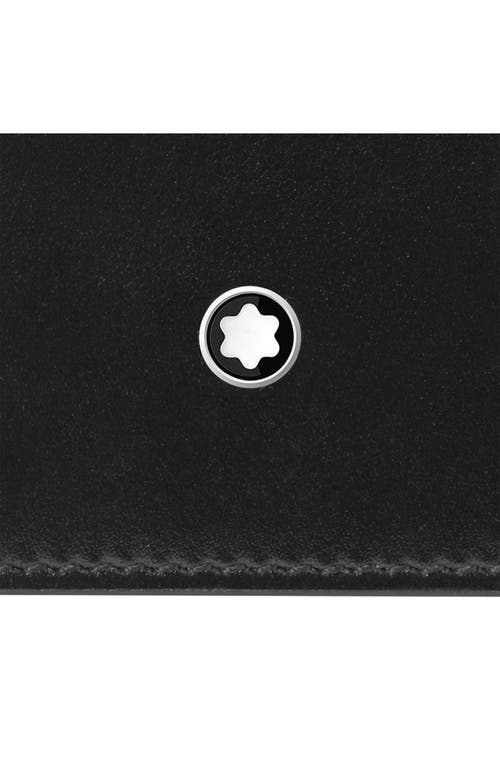 Shop Montblanc Meisterstück Leather Card Case In Black