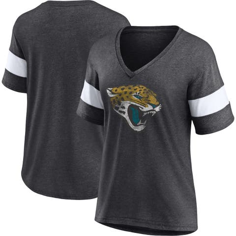 Women's New Era Black New Orleans Saints Baby Jersey V-Neck Choker T-Shirt