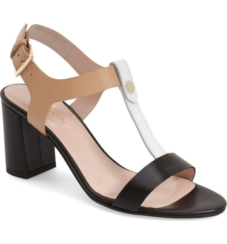 kate spade new york 'addie' block heel t-strap sandal (Women) | Nordstrom