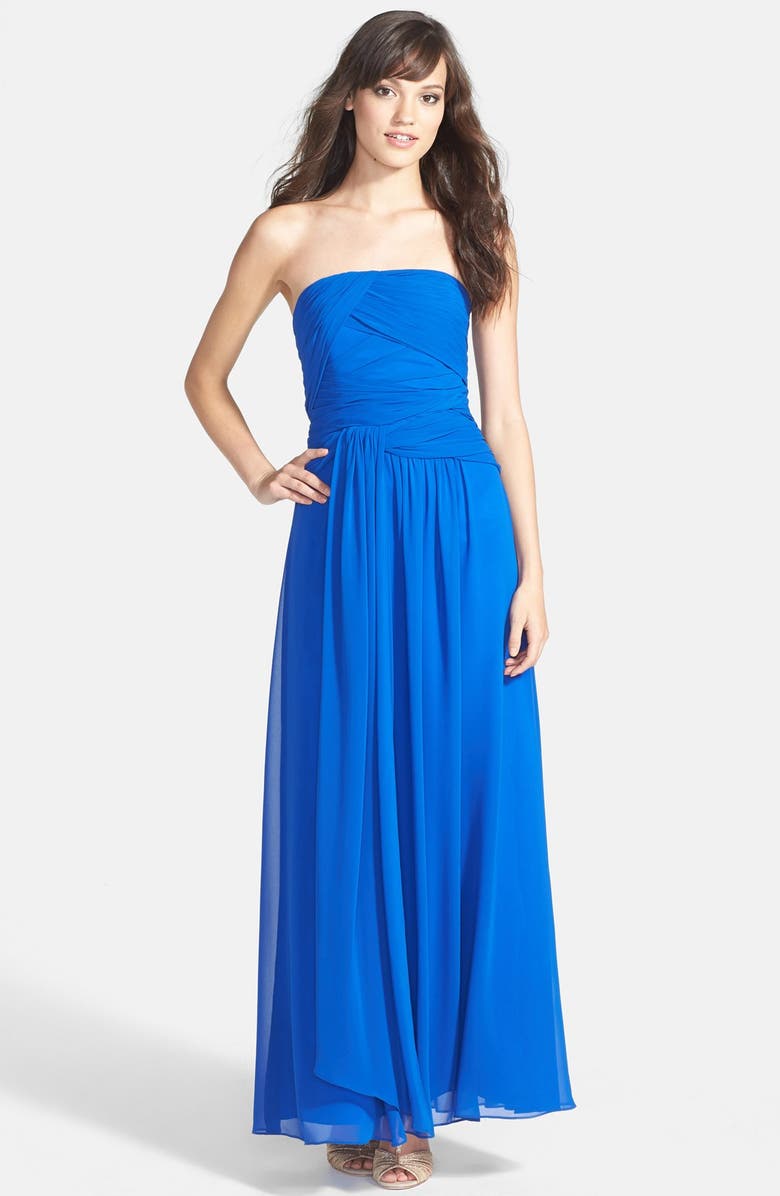 Laundry by Shelli Segal Strapless Chiffon Gown | Nordstrom