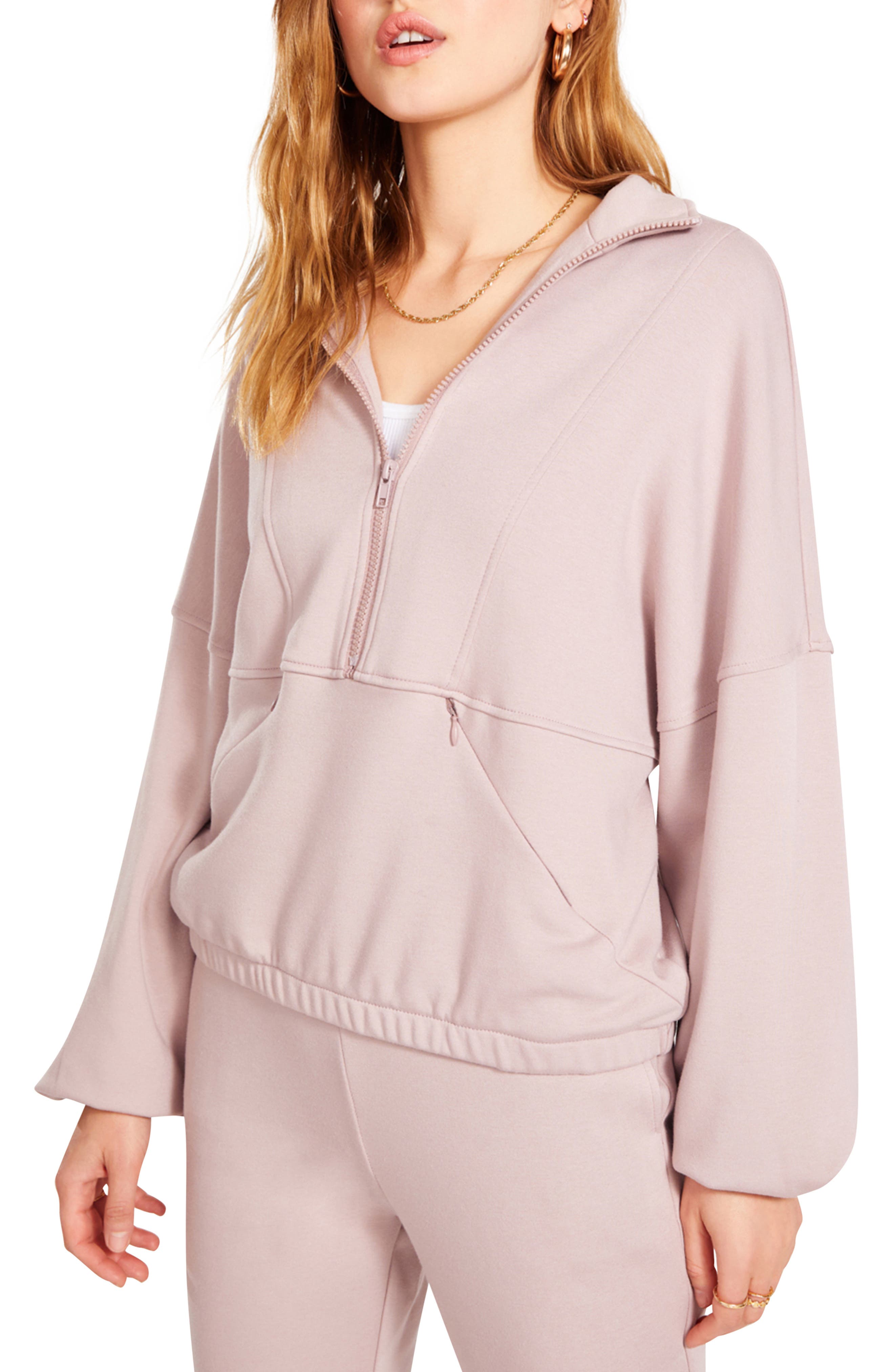 track half zip pullover