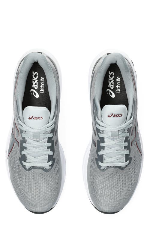Asics Gt-1000 12 Mens Lace-up Padded Insole Running & Training Shoes In Sheet Rock/antique Red