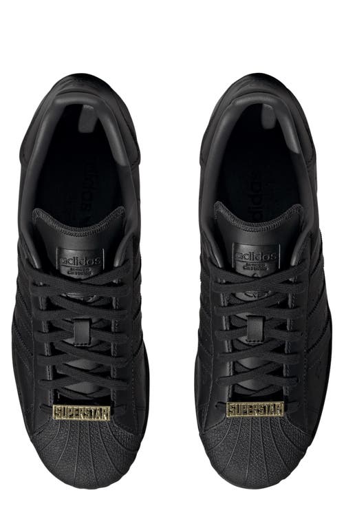 Shop Adidas Originals Adidas Superstar Sneaker In Core Black/core Black