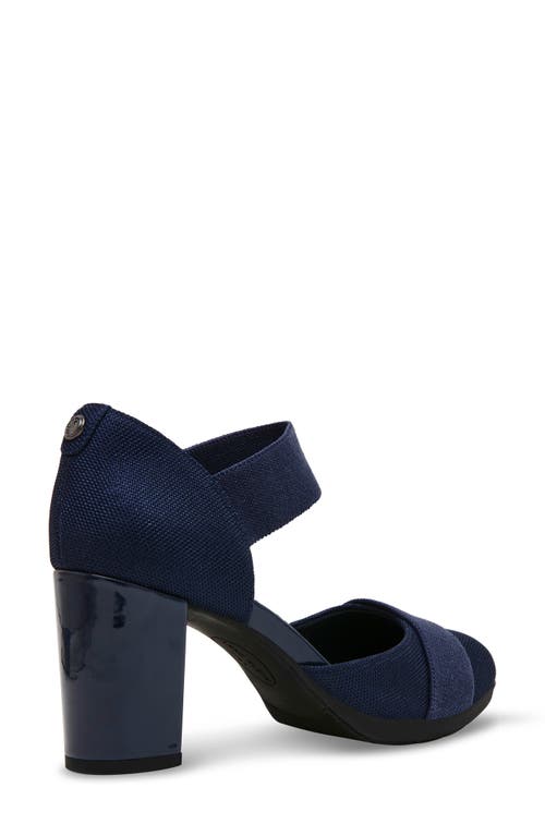 Shop Anne Klein Cailyx Ankle Strap Pump In Navy