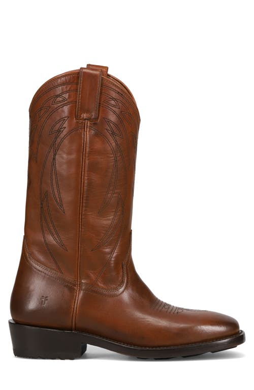 Frye Nash Deco Western Boot In Caramel