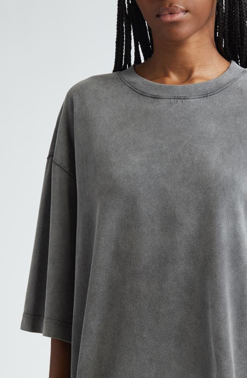 Acne Studios Exford Oversize T-shirt In Faded Black