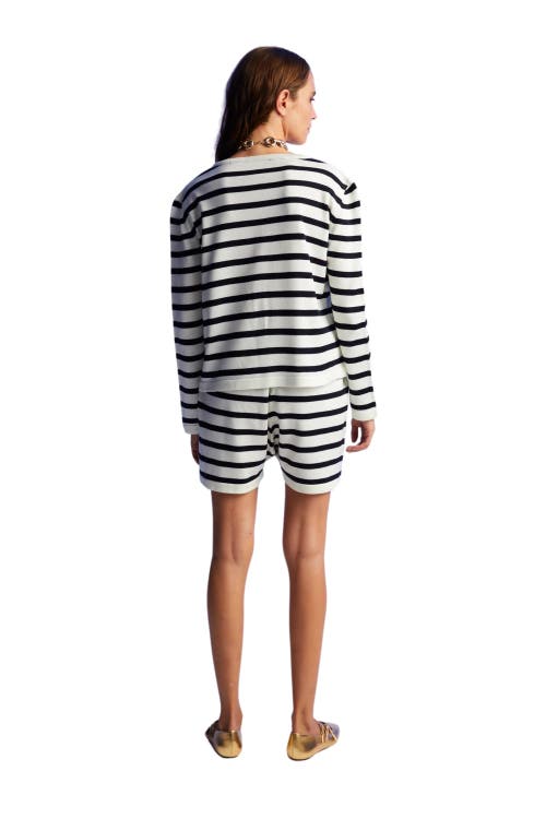 Nocturne Striped Mini Shorts In Multi-colored