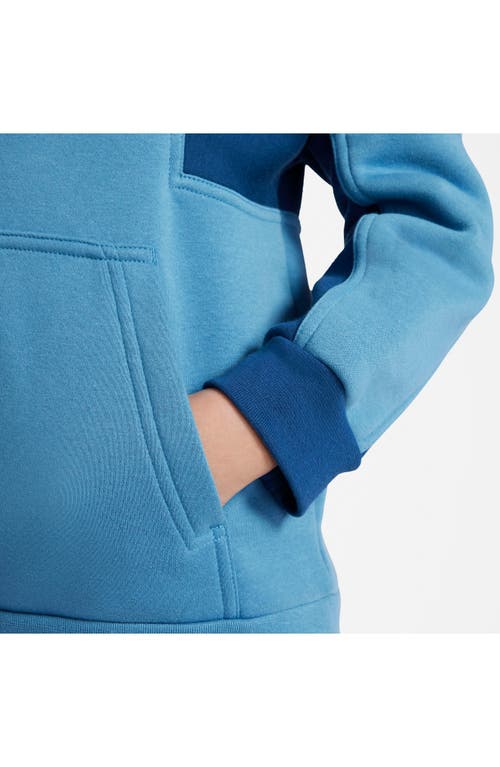 Shop Nike Air Kids' Pullover Hoodie In Dutch Blue/court Blue/white