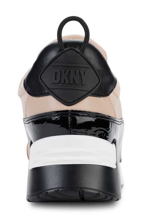 Shop Dkny Aislin Sneaker In Gold Sand/black